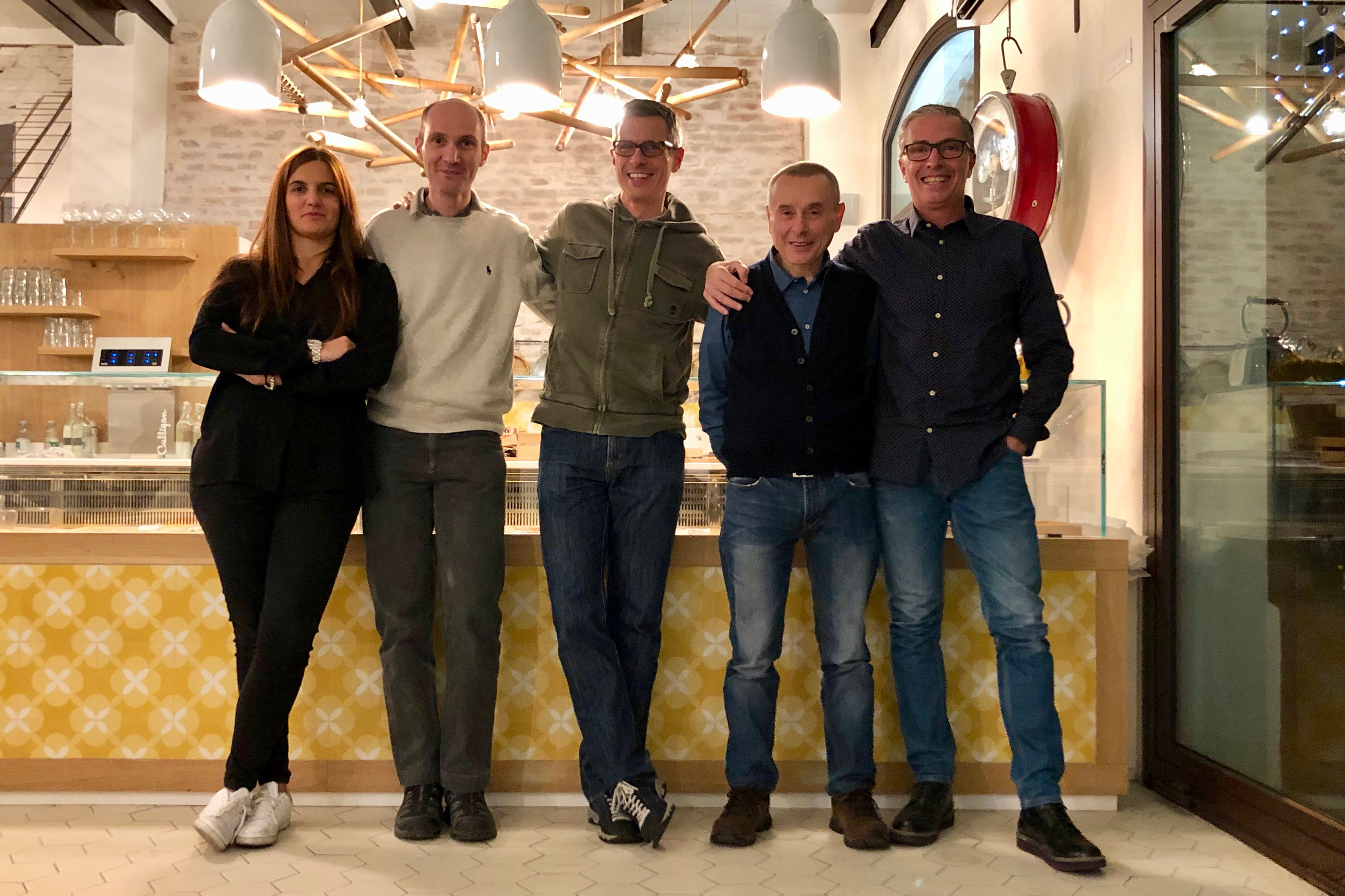 Da sinistra i Consiglieri Francesca Roni, Claudio Rastrelli e Giacomo Ori, il Vice Presidente Daniele Masetti e il Presidente Paolino Nobile.