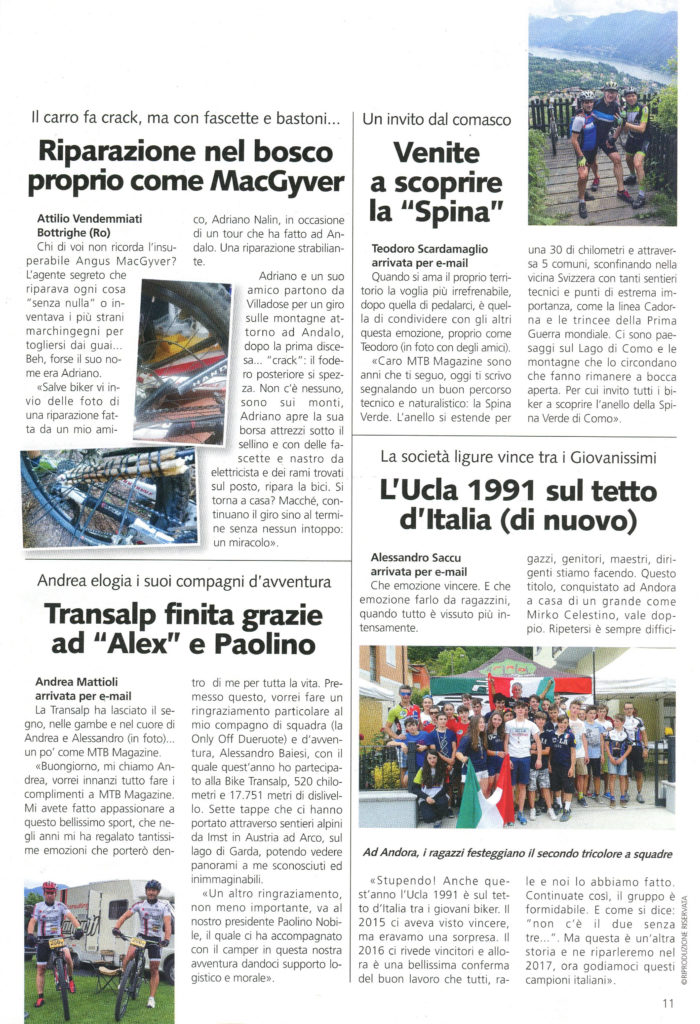 Mtb Magazine Settembre 2016